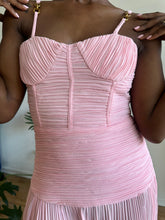 Load image into Gallery viewer, Pleated Perfection Dress – Available in Blush Pink & Citrus Lime