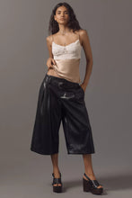 Load image into Gallery viewer, Faux Leather Culottes – Black