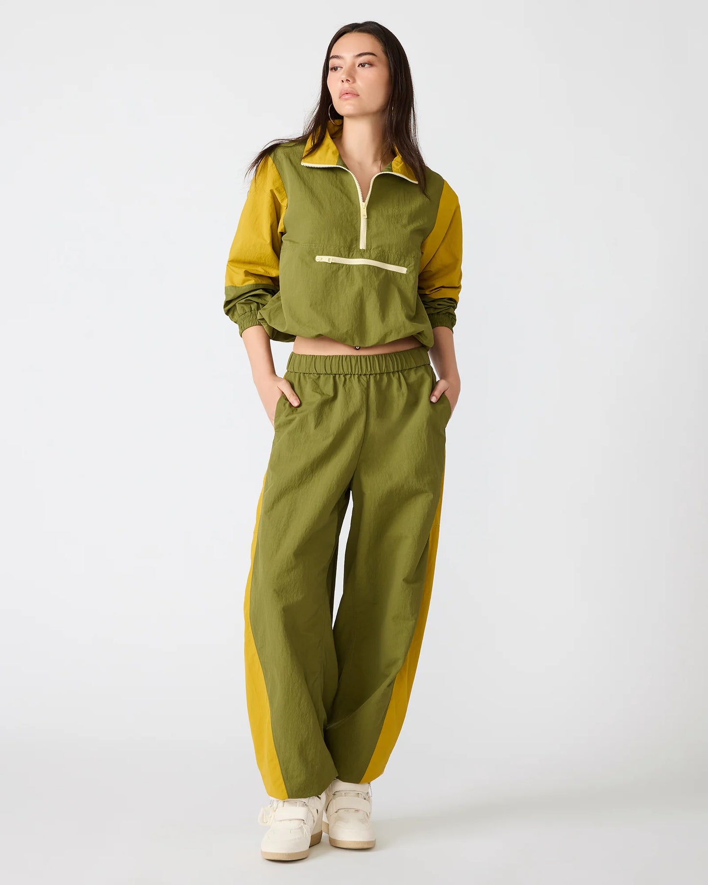 Olive Grove Wide-Leg Pant