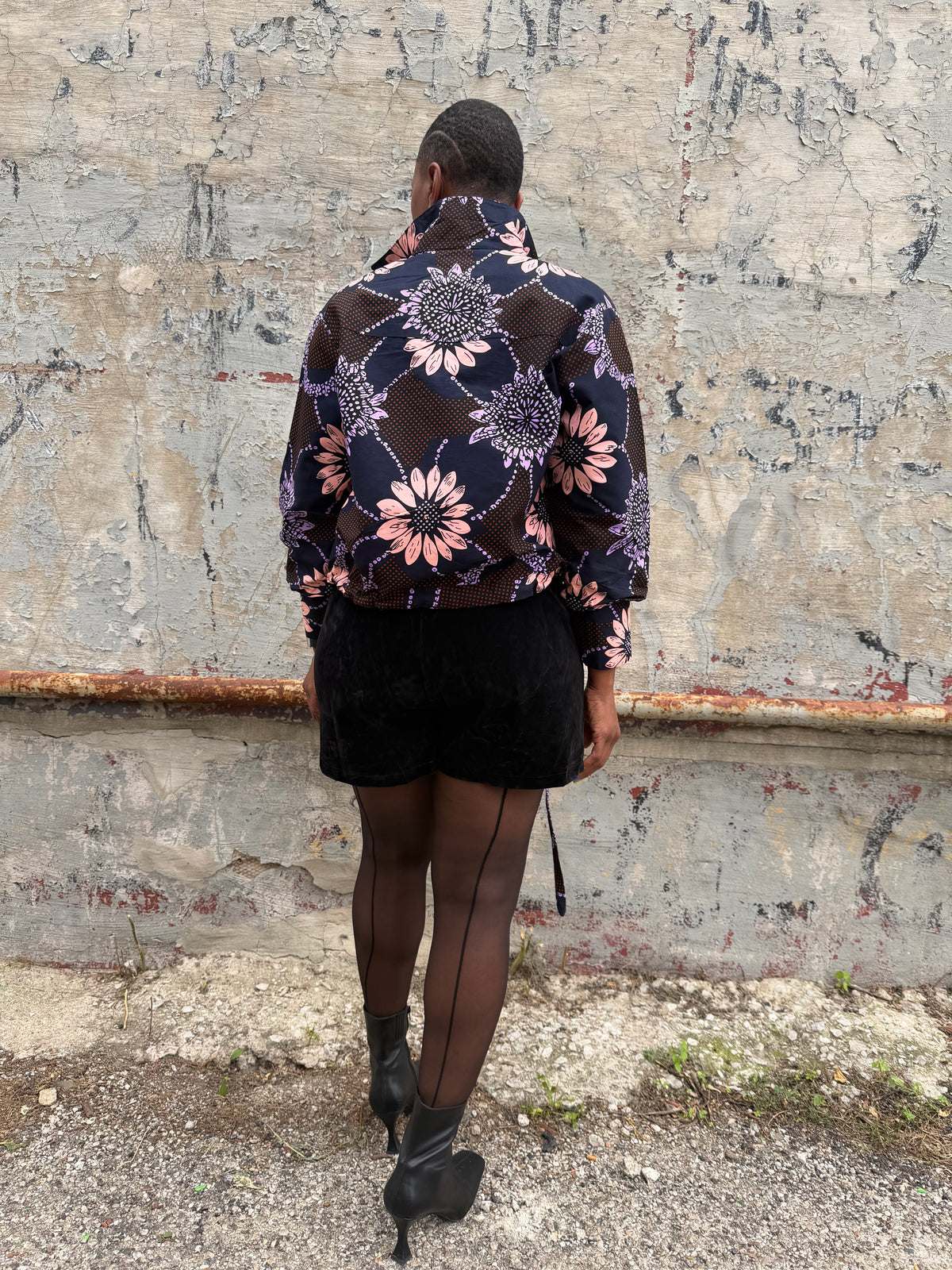 The Velvet Hour faux suede short