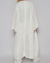 Load image into Gallery viewer, Boho Edge Denim Kimono - WHITE