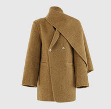 Load image into Gallery viewer, Caramel Cascade Coat Dress