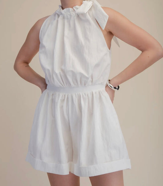 The Crisp White Romper