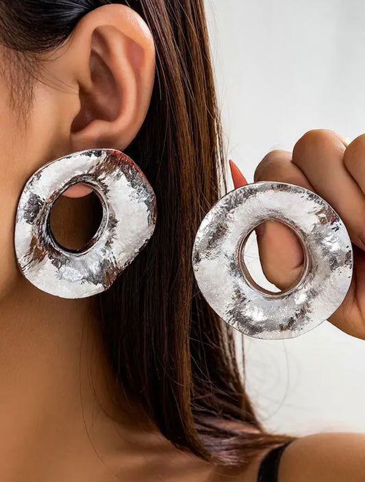 Molten Halo Statement Earrings