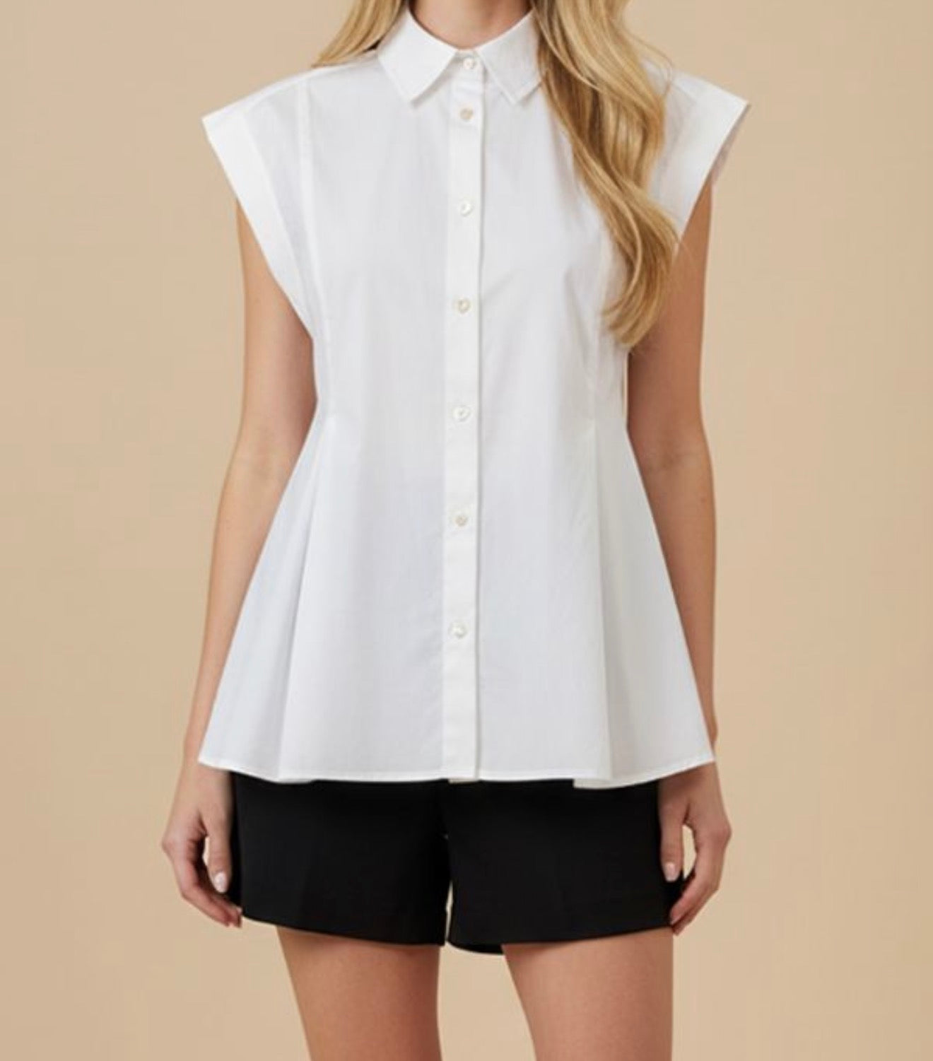 Tuxedo Twist Cotton Button Down