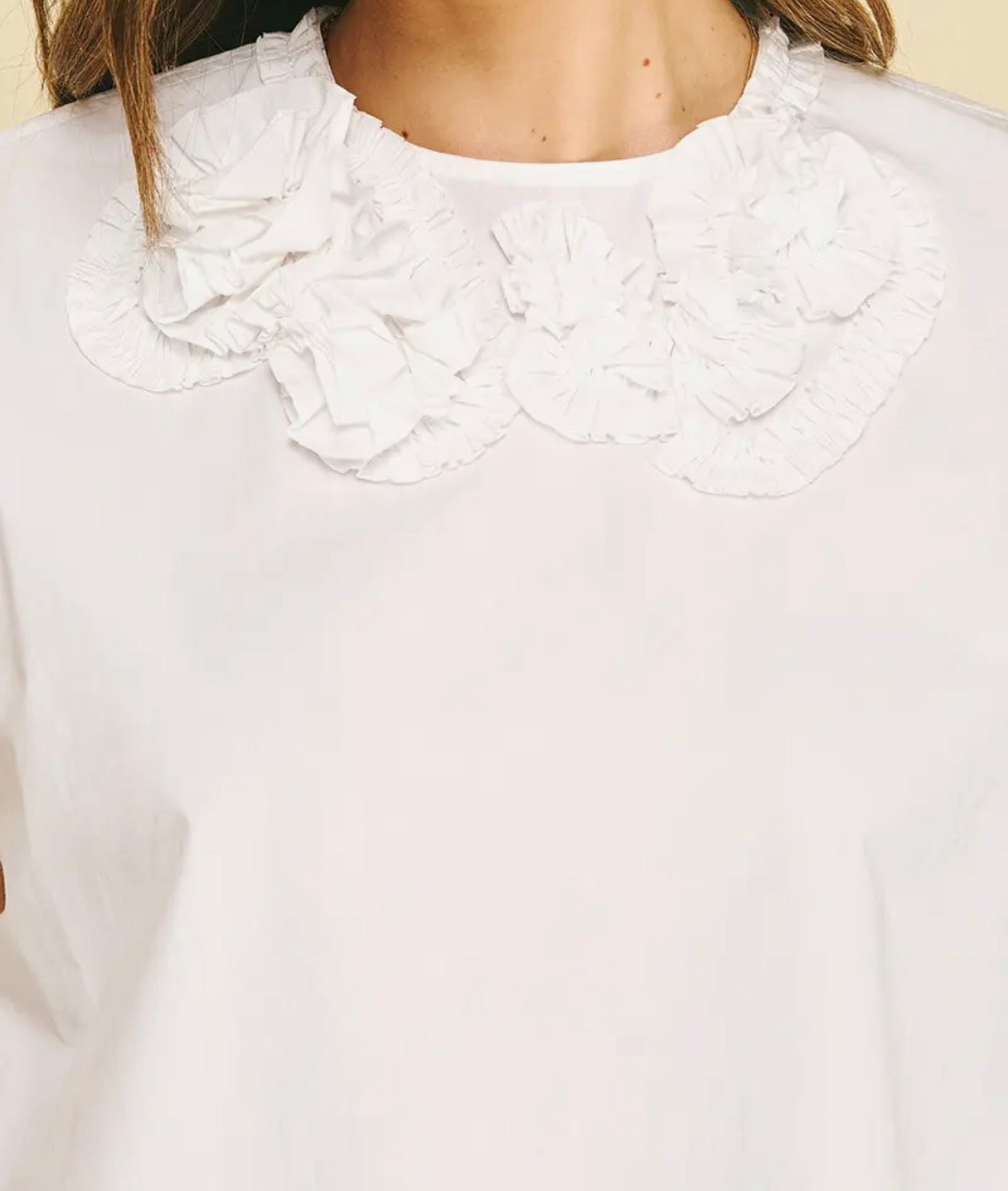 Petal Poise Cotton Blouse