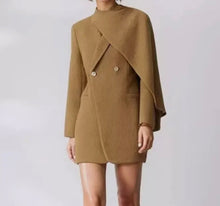 Load image into Gallery viewer, Caramel Cascade Coat Dress