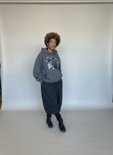 Load image into Gallery viewer, Wide-Leg Black Denim Pants