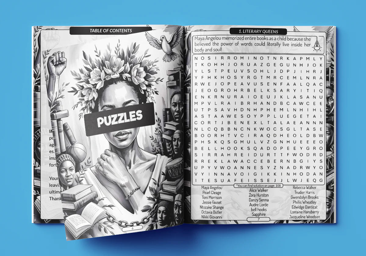 Black Women Word Search Book