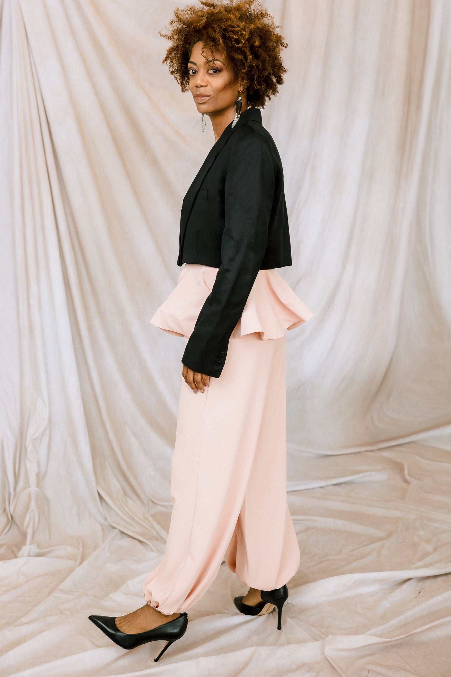 Blush Breeze Peplum Pant