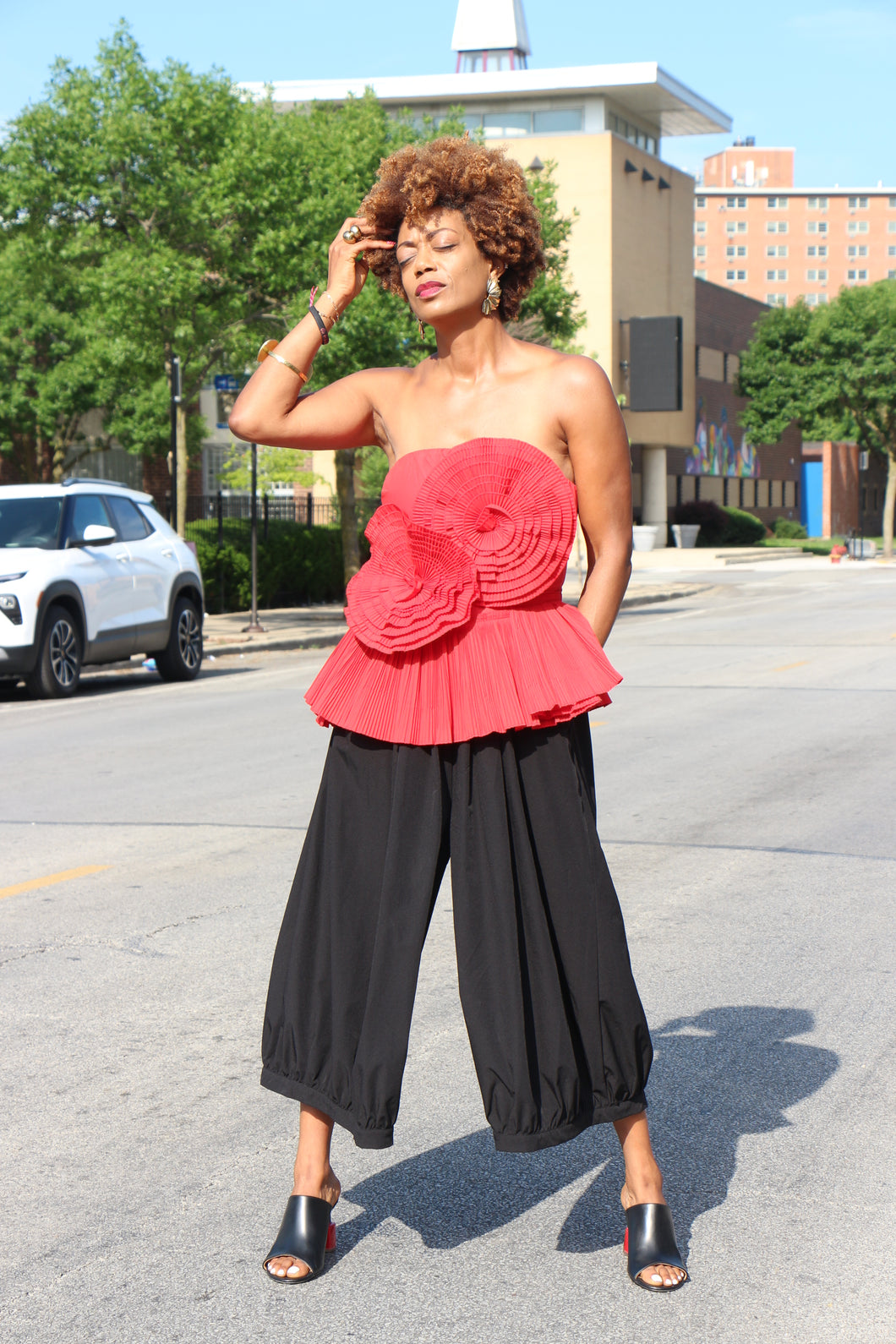 Flamenco Ruffle Bloom Blouse