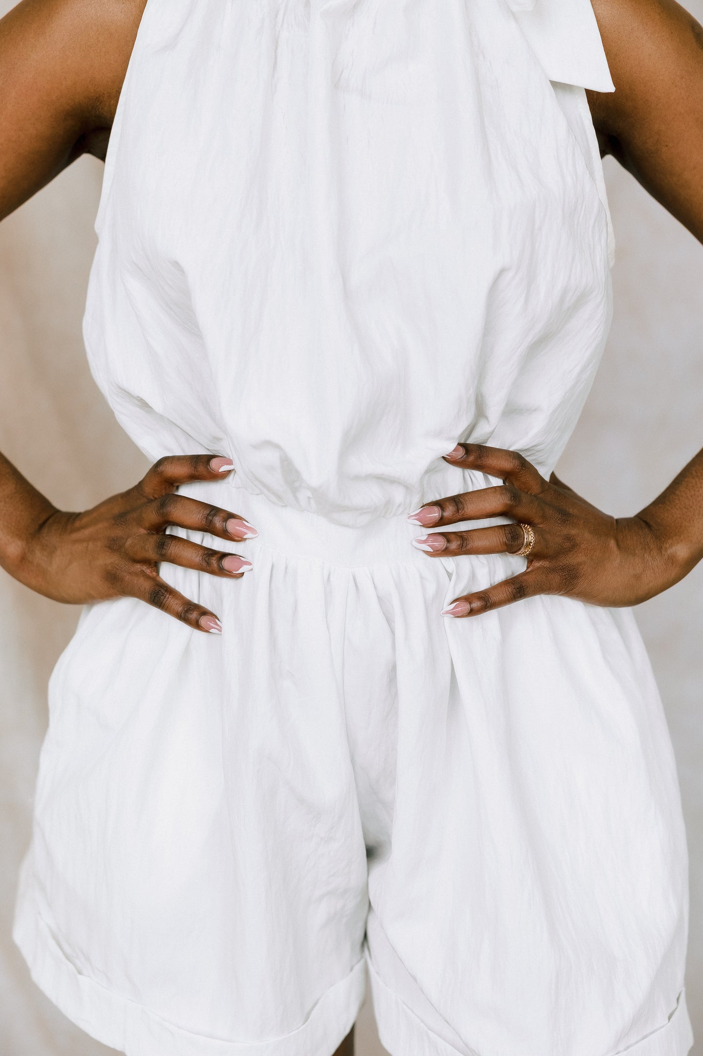 The Crisp White Romper