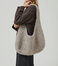 Load image into Gallery viewer, Wool Hobo Handbag
