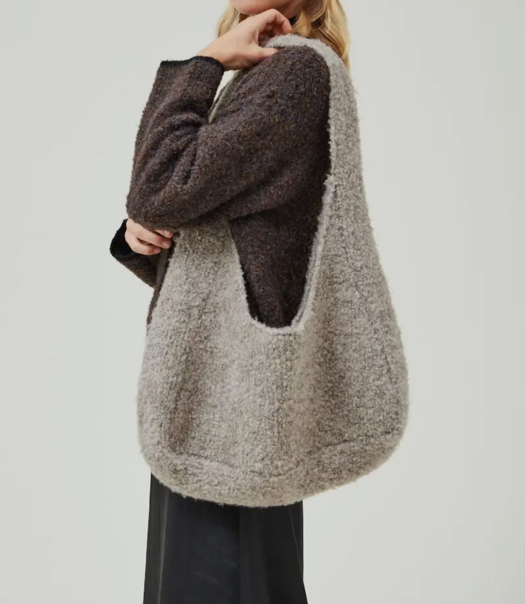 Wool Hobo Handbag