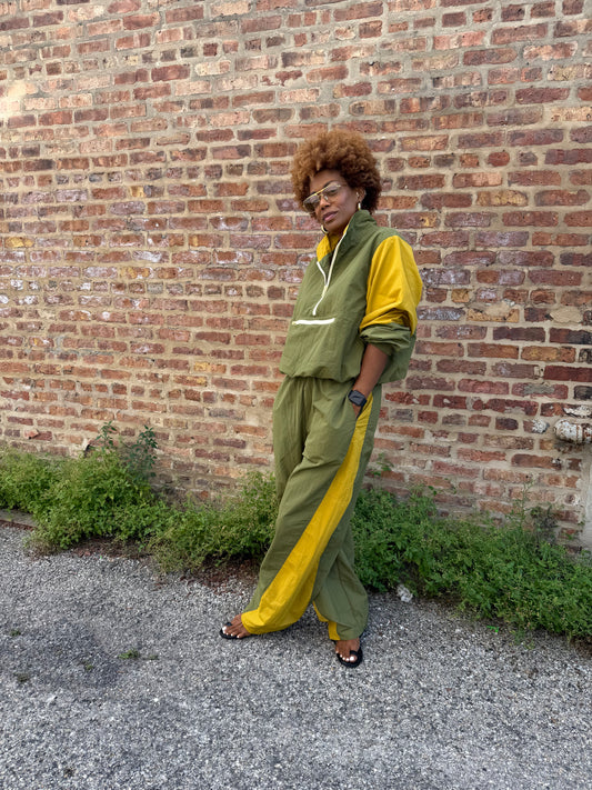 Olive Grove Wide-Leg Pant