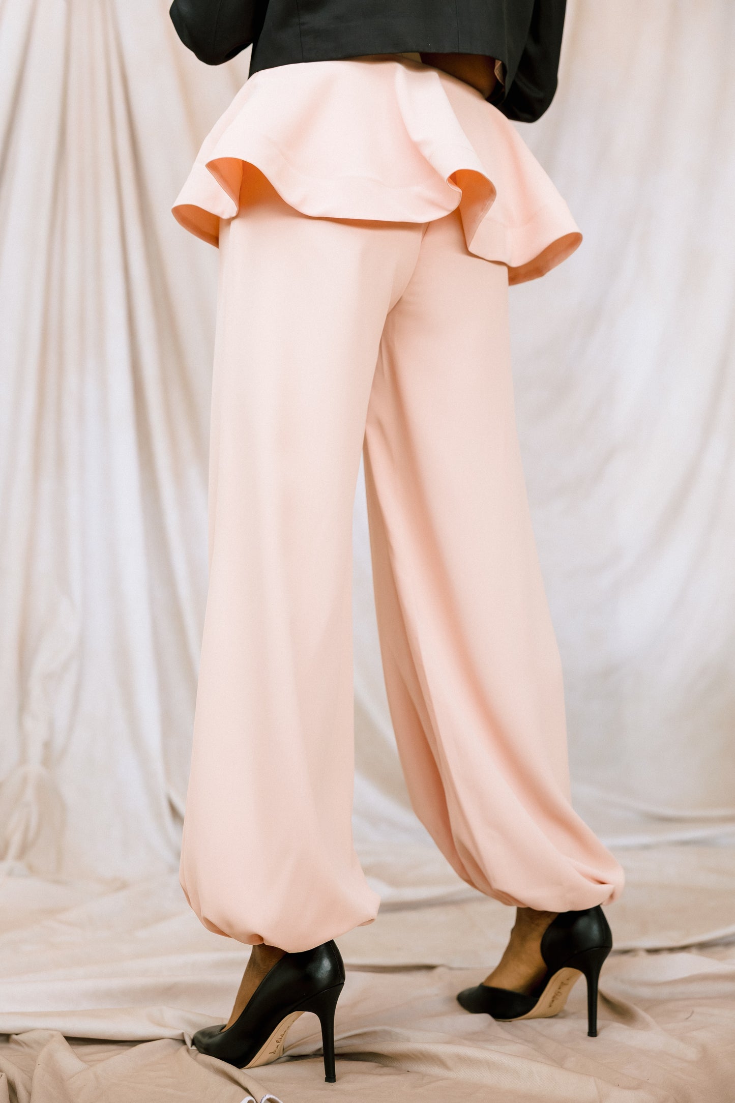 Blush Breeze Peplum Pant