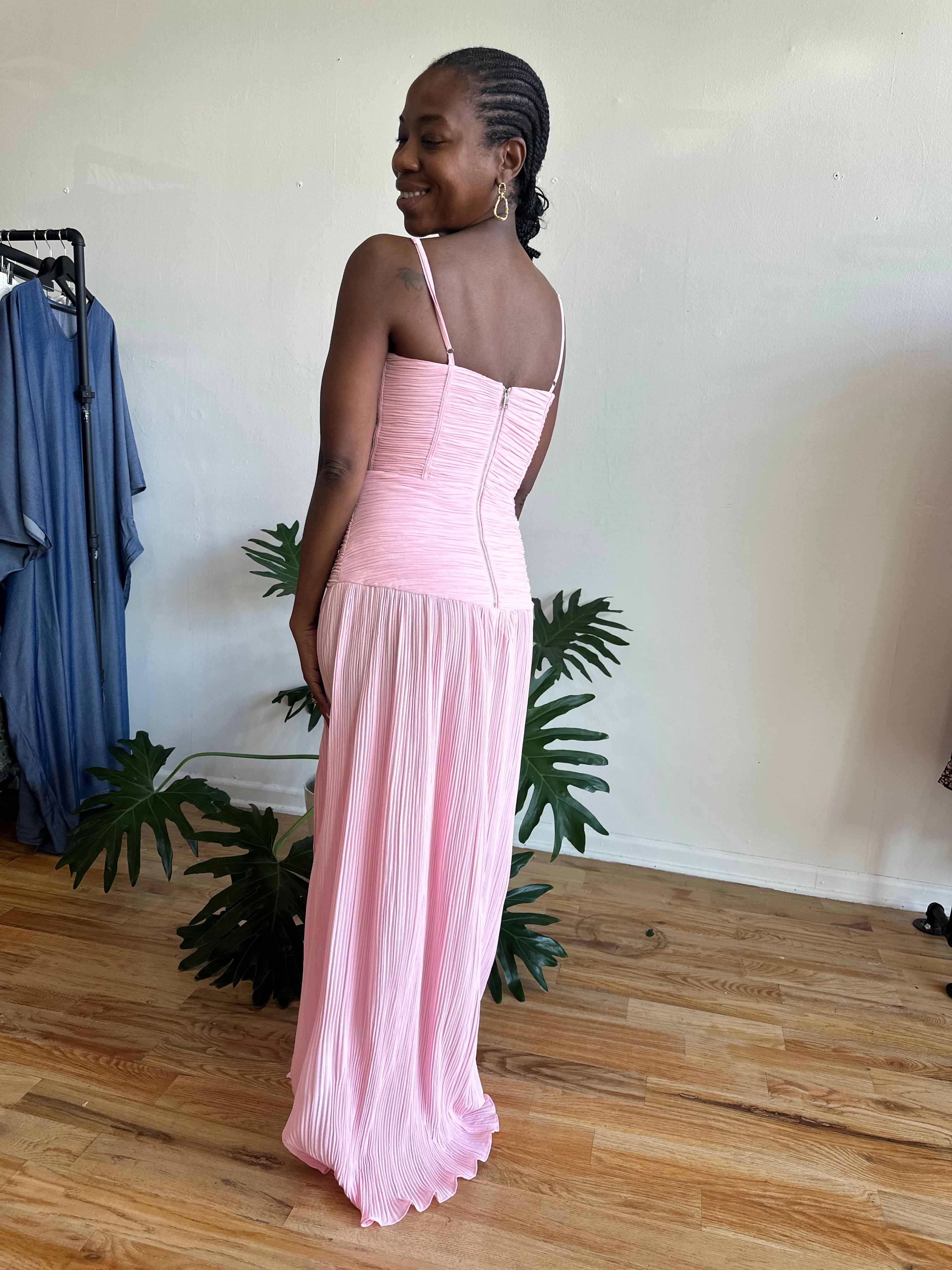 Pleated Perfection Dress – Available in Blush Pink & Citrus Lime