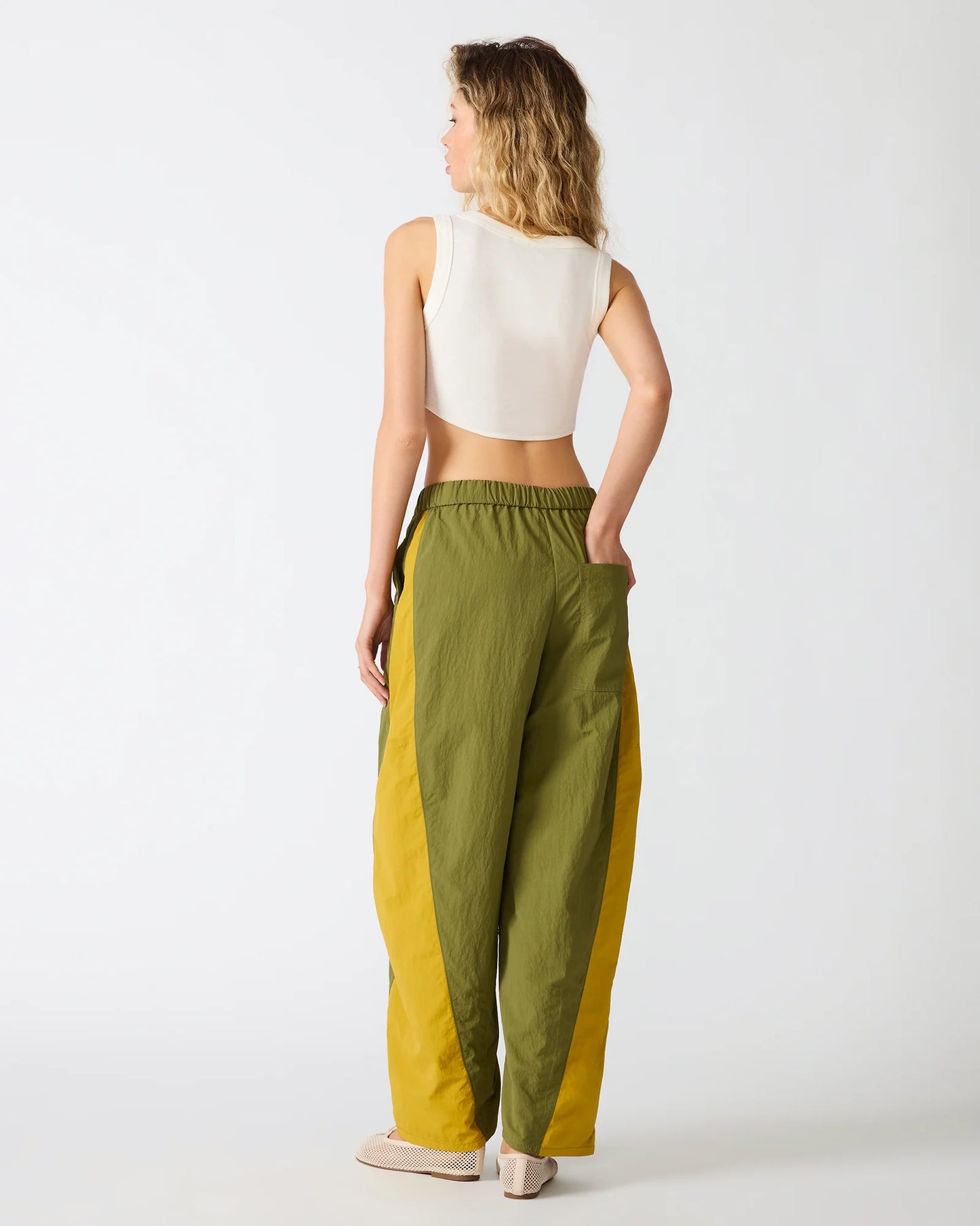 Olive Grove Wide-Leg Pant