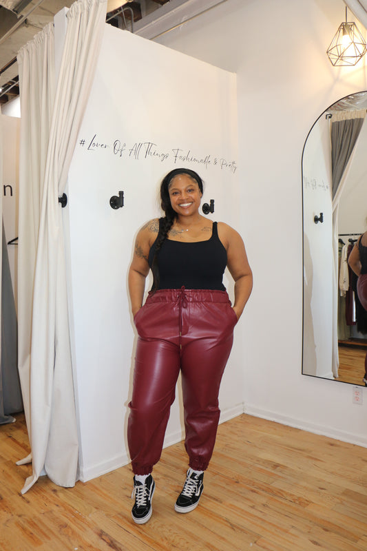 Bordeaux  Jogger PLUS SIZE