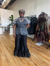 Load image into Gallery viewer, Ruffle Hem Wide-Leg Pant
