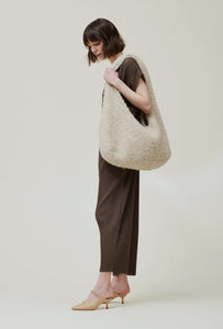 Wool Hobo Handbag