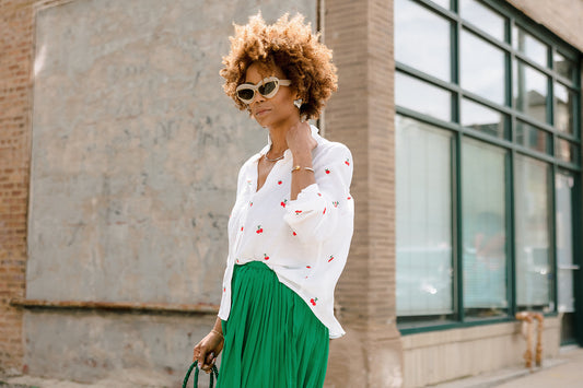 Cherry Kiss Classic Button-Up