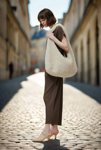 Wool Hobo Handbag