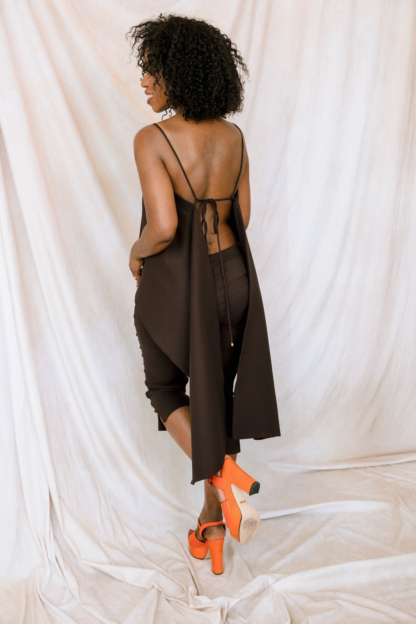 Cocoa Cascade Drape Set