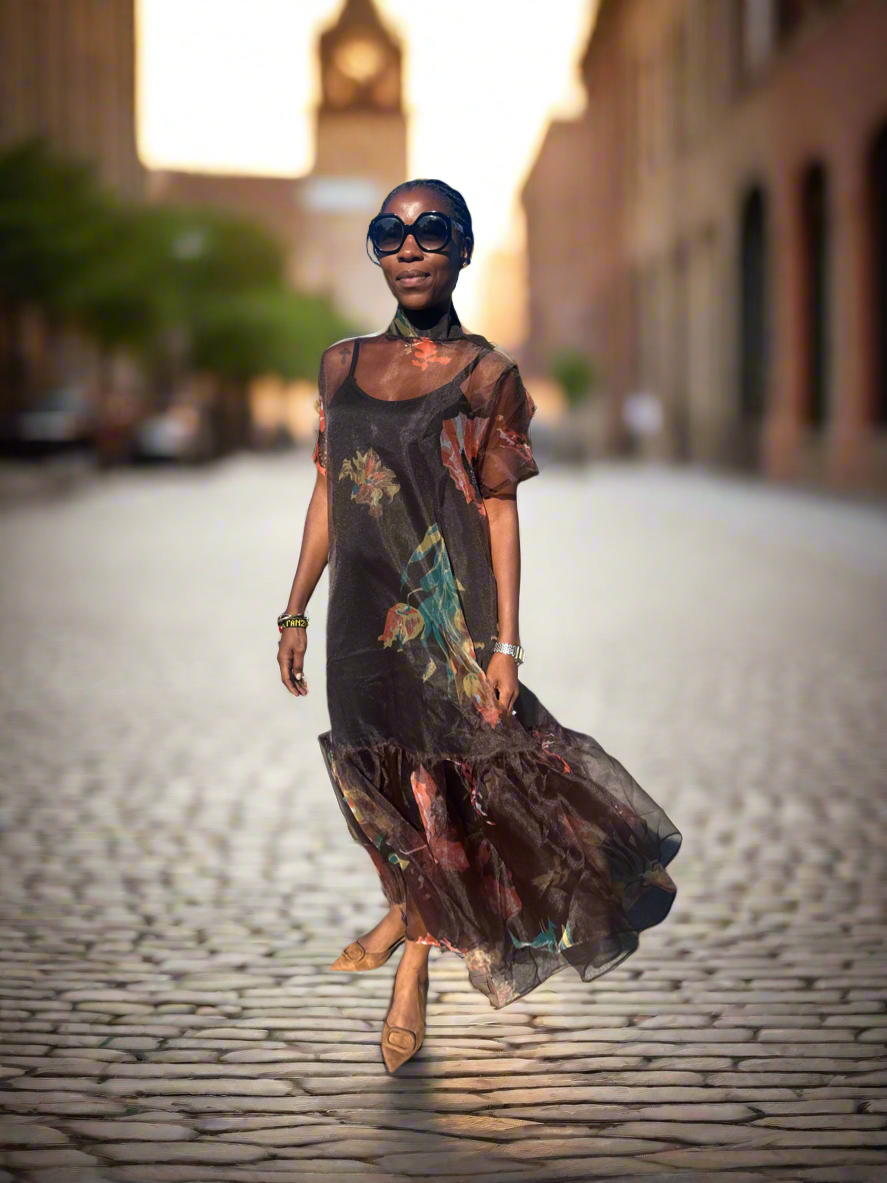 The Calluna Sheer Maxi Dress