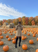 Load image into Gallery viewer, Caramel Cascade Coat Dress
