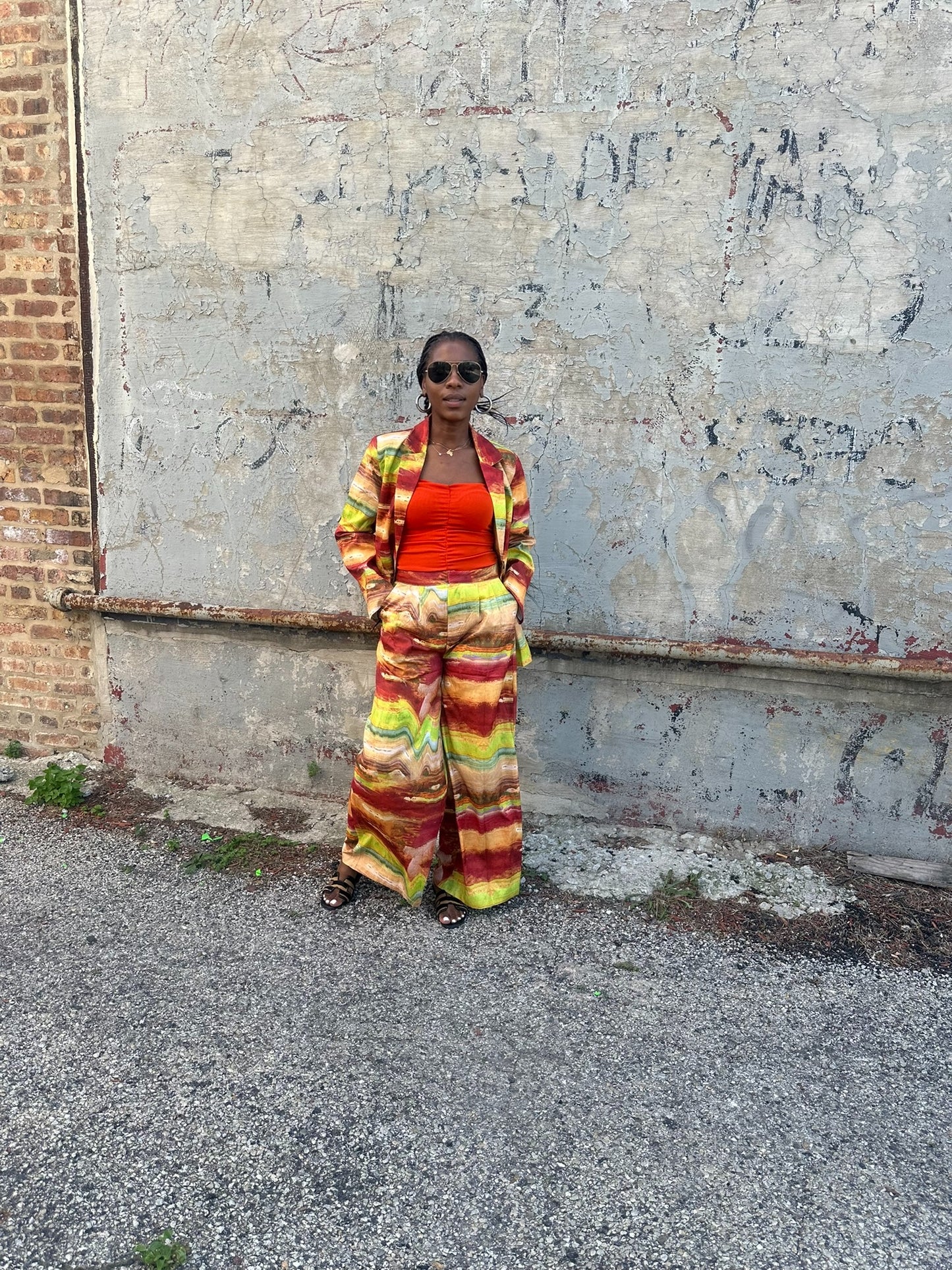 Vibrant Waves 2-Piece Suit