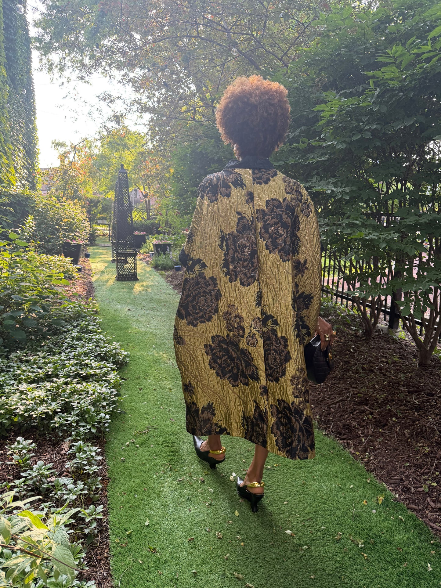 Golden Garden Statement Kimono