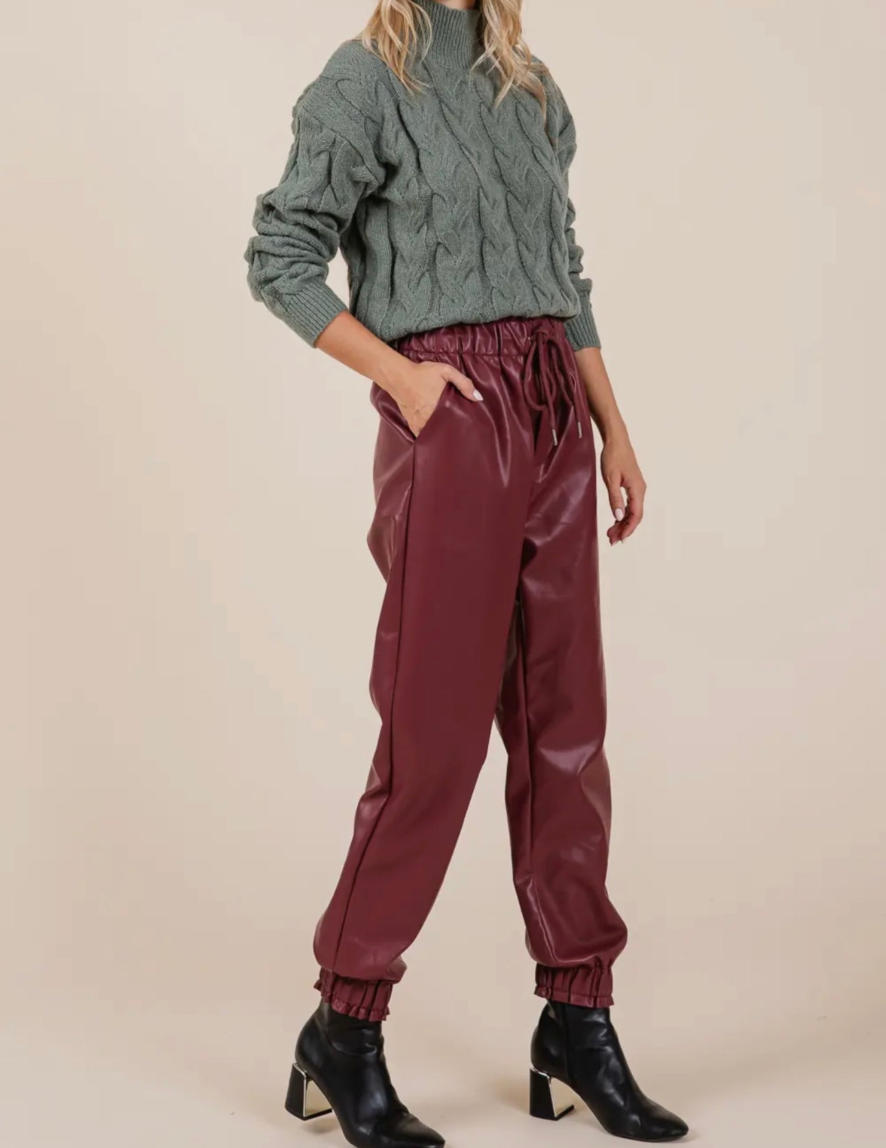 Bordeaux  Jogger PLUS SIZE