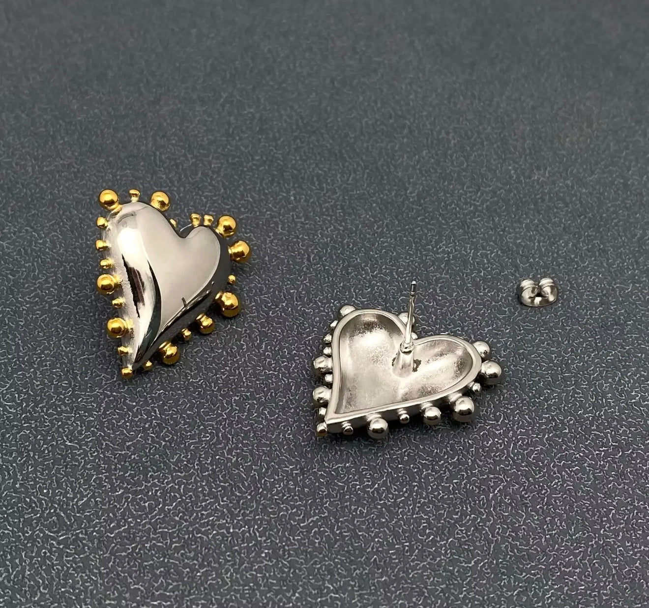 Heartbeat Stud Earrings