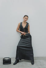 Load image into Gallery viewer, Maxi faux Leather Pencil Skirt
