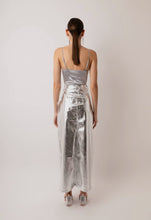 Load image into Gallery viewer, Silver Metallic faux leather Maxi
