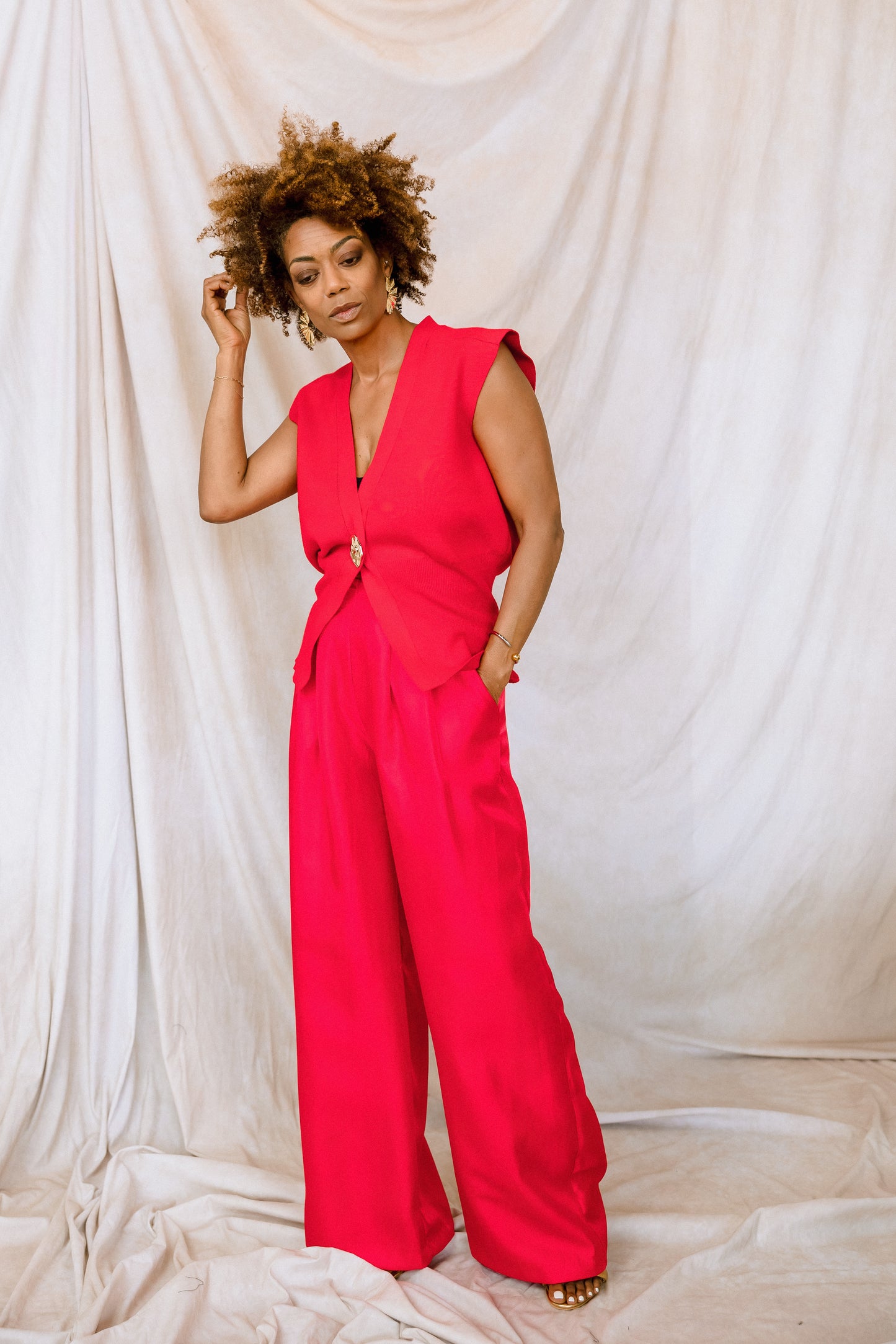The Sculpted Chic Knit Vest