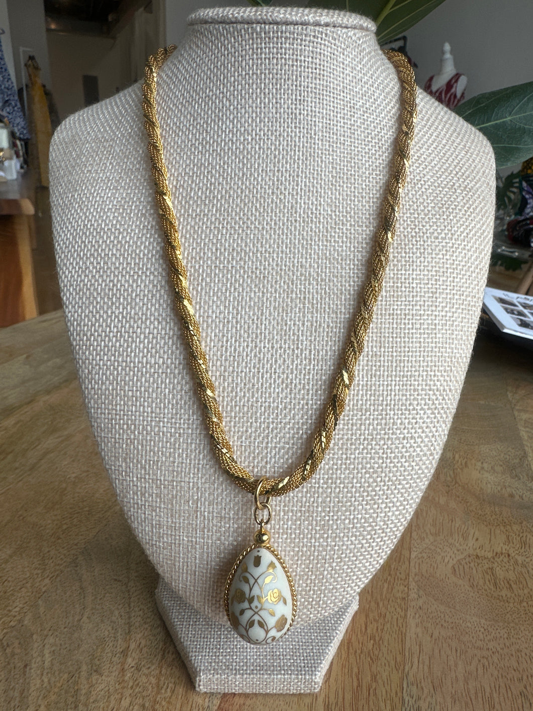 Vintage Golden Egg necklace
