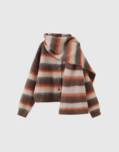 Load image into Gallery viewer, Striped Cozy Two-Piece Button Cardigan
