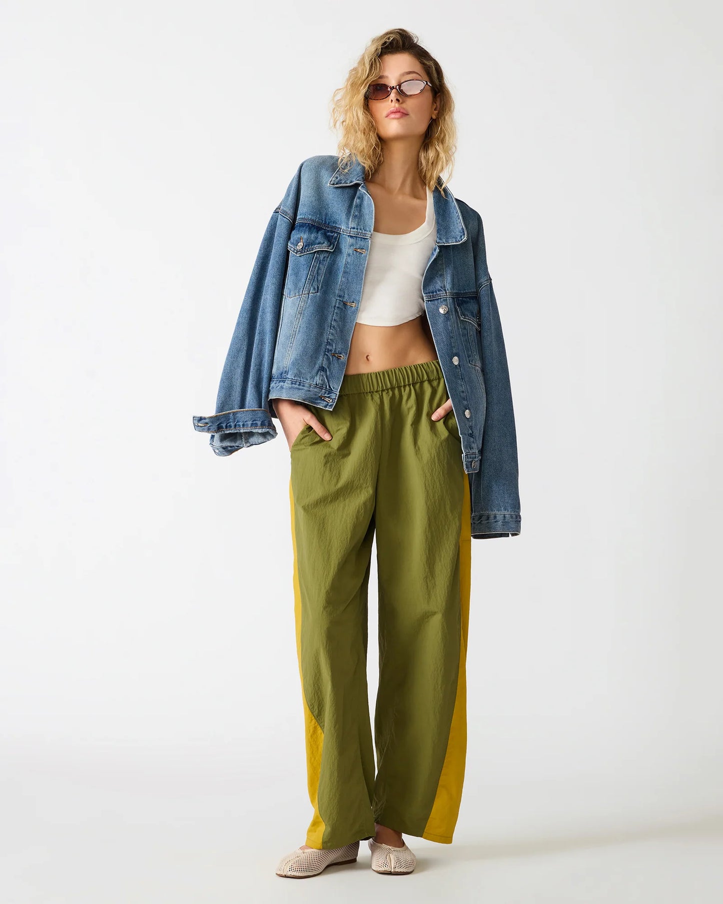 Olive Grove Wide-Leg Pant