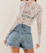 Load image into Gallery viewer, Floral Lace Mesh Bodysuit

