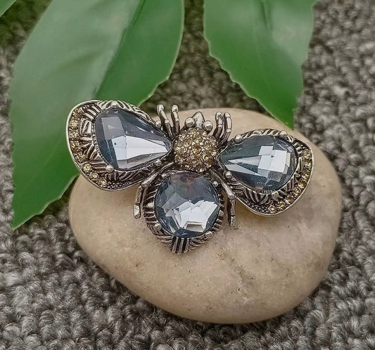 Vintage Sparkle Bee Pin