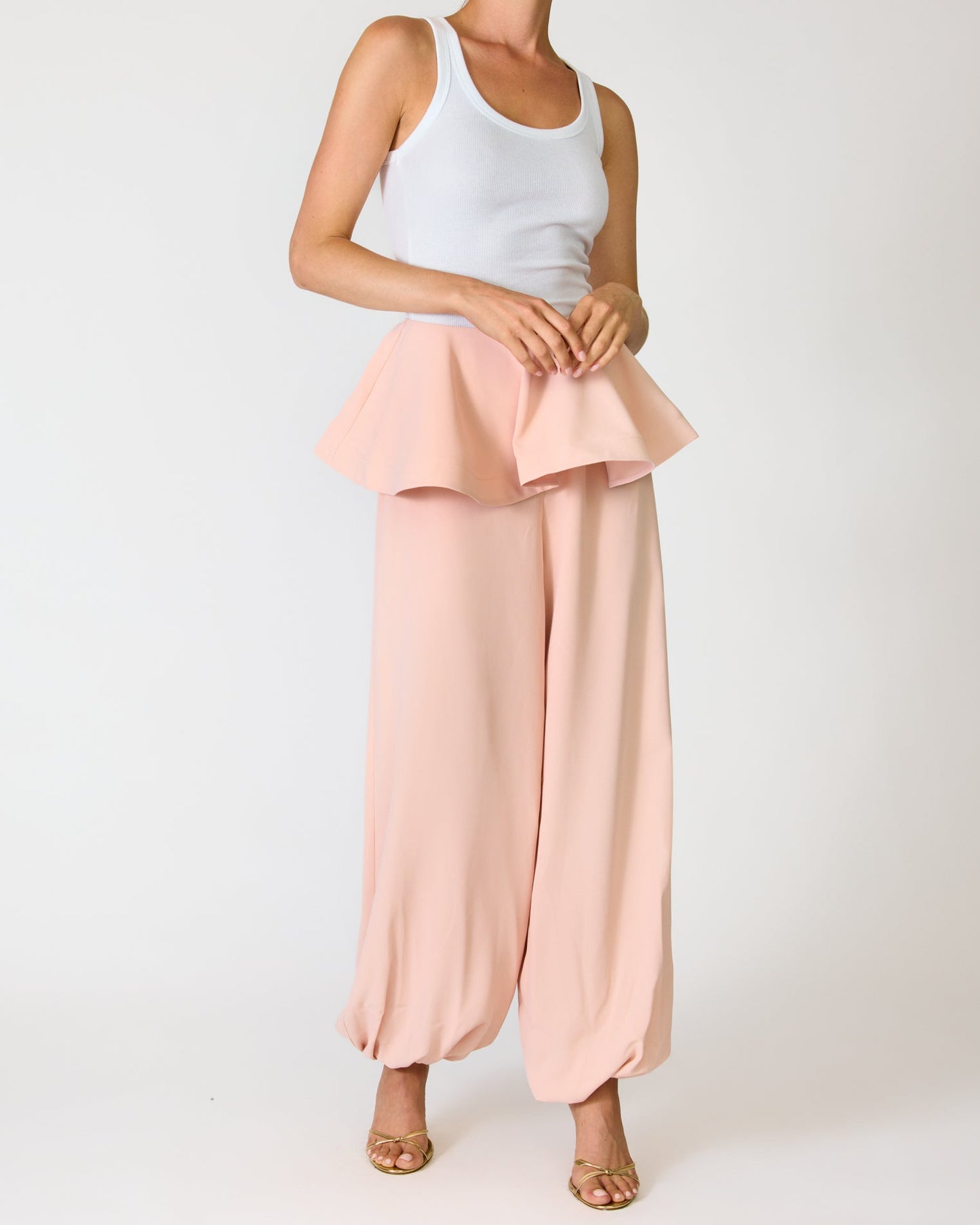 Blush Breeze Peplum Pant