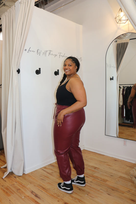 Bordeaux  Jogger PLUS SIZE