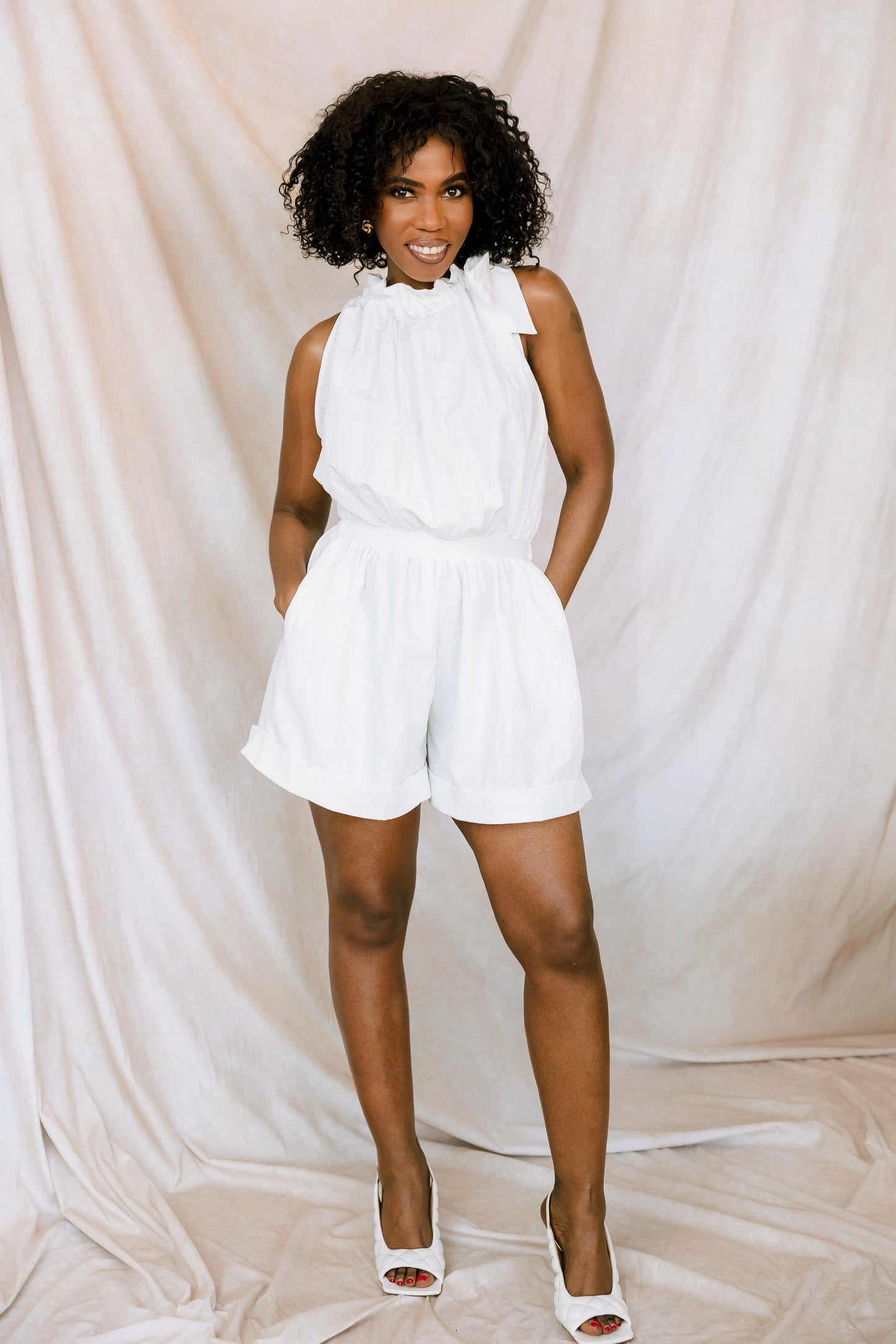 The Crisp White Romper