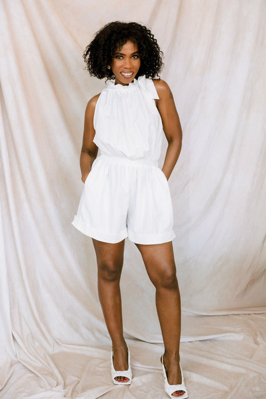 The Crisp White Romper