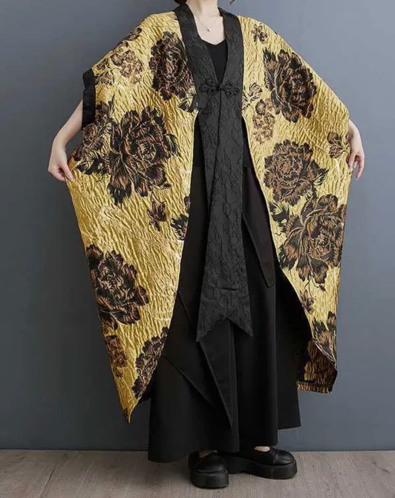 Golden Garden Statement Kimono