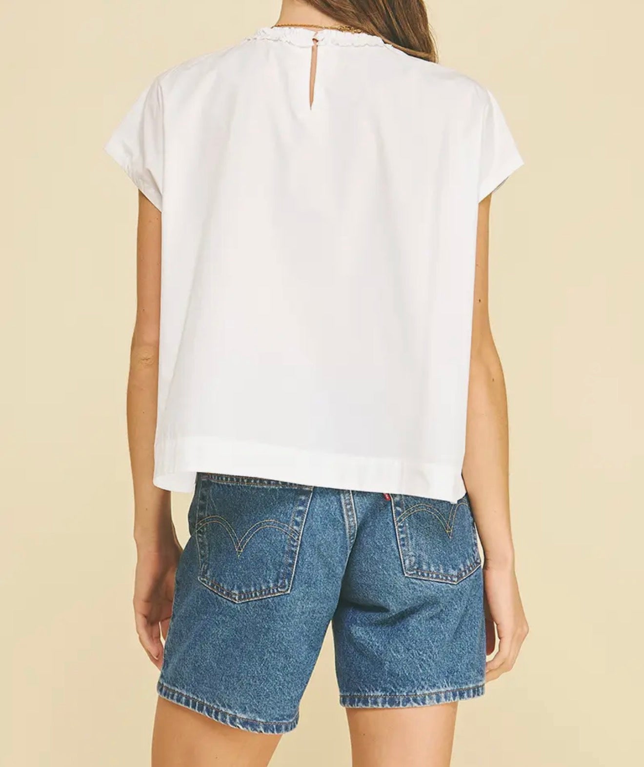 Petal Poise Cotton Blouse