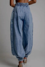 Load image into Gallery viewer, The Blue Jean Bubble Pant
