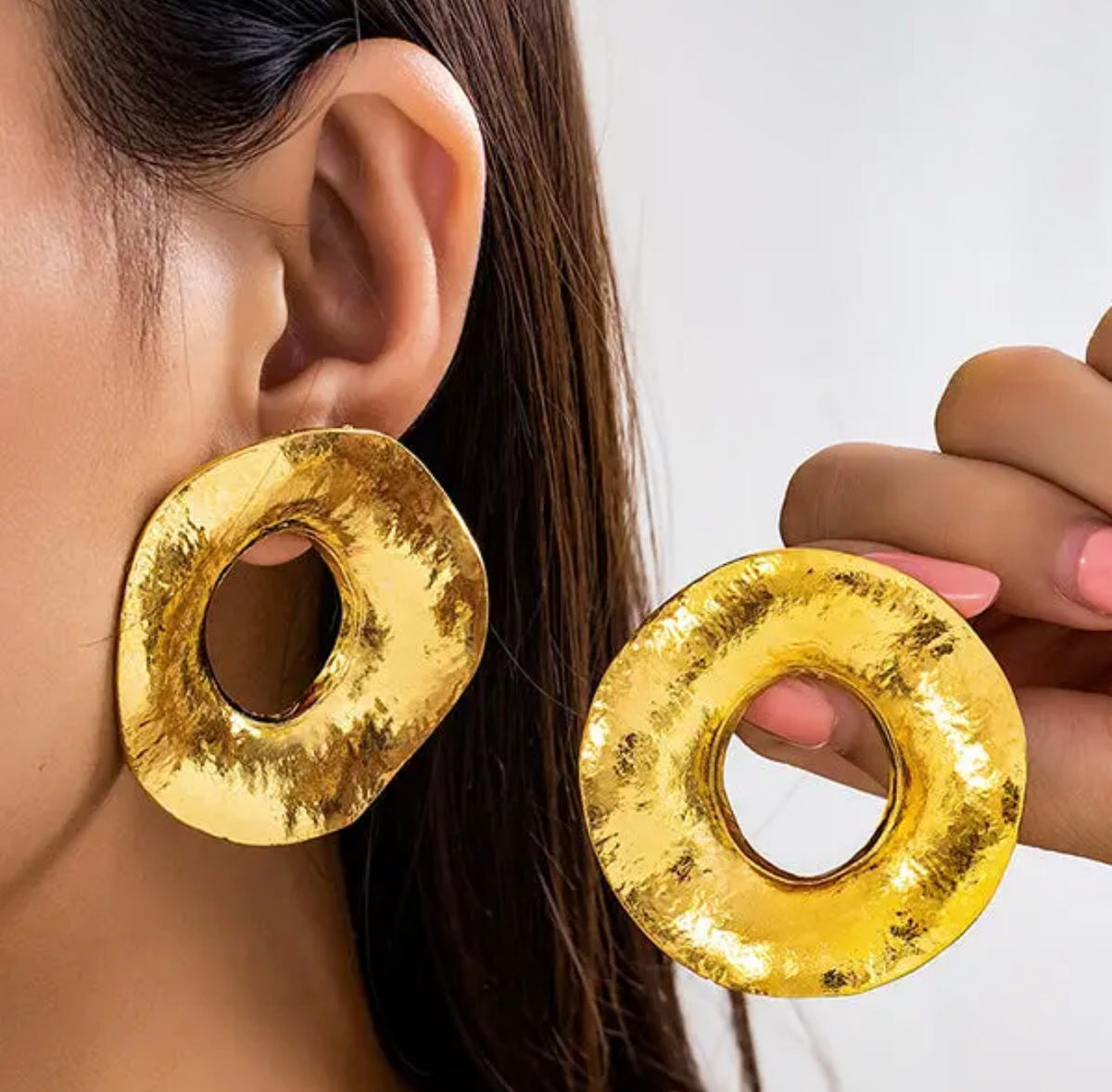 Molten Halo Statement Earrings